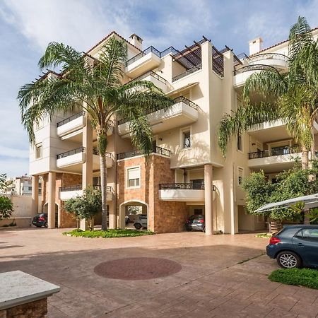 Luxury Coastal Retreat, Mountain View Balcony With Palm Trees & Parking Leilighet Khania Eksteriør bilde